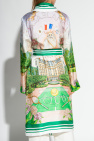 Casablanca GREEN Silk bathrobe