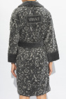 Versace Home GREY Bathrobe with Barocco pattern