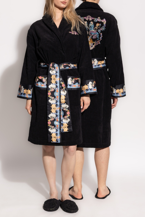 Versace Home Bademantel mit Gürtel