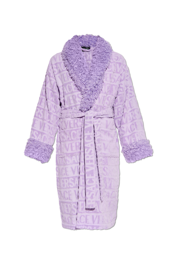 Robe finished with faux fur od Versace Home