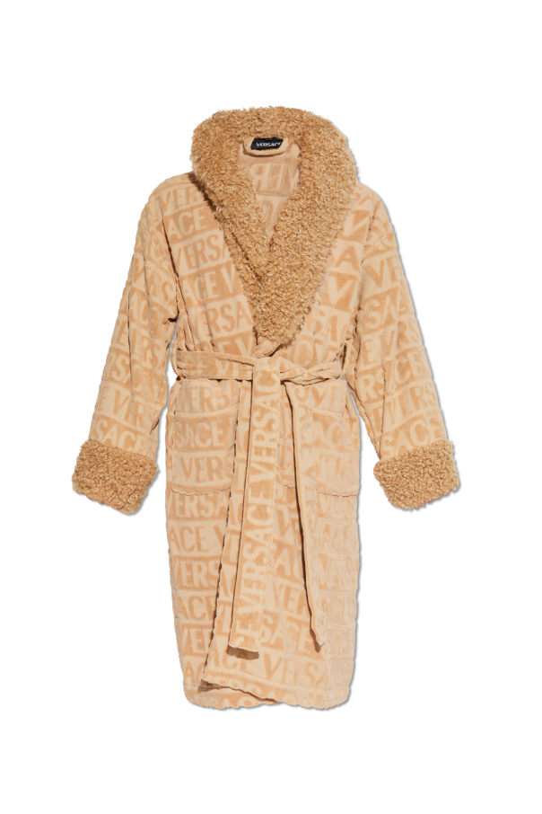 Dressing gown finished with faux fur od Versace Home