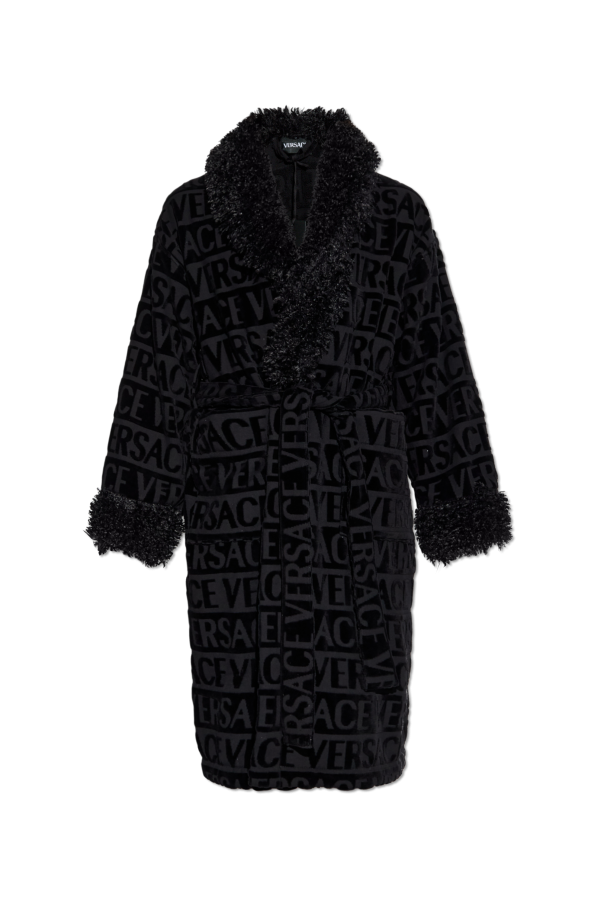 Dressing gown finished with faux fur od Versace Home