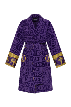 Cotton robe with belt
