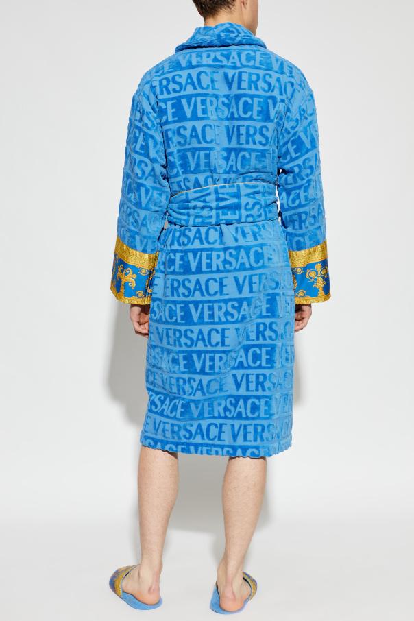 Versace Home Cotton bathrobe with pockets