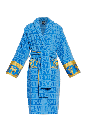 Cotton bathrobe with pockets