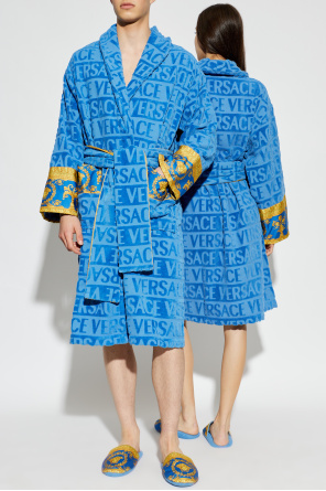 Versace Home Cotton bathrobe with pockets