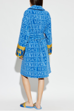 Versace Home Cotton bathrobe with pockets