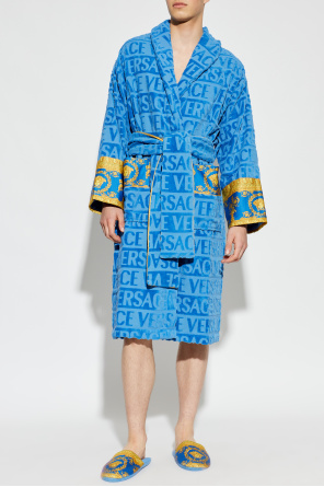 Versace Home Cotton bathrobe with pockets