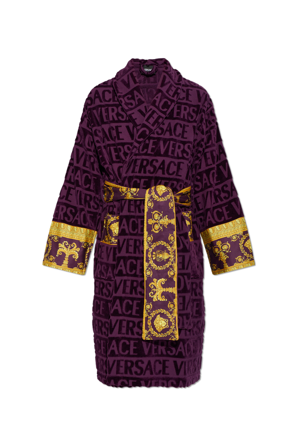 Cotton robe with belt od Versace Home