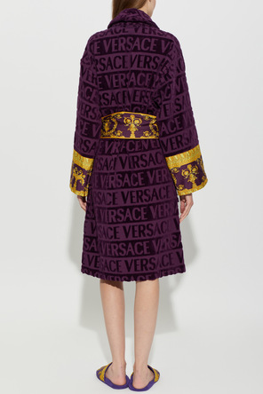 Versace Home Памучен халат с колан