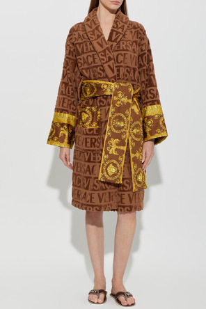 Versace Home Памучен халат с колан
