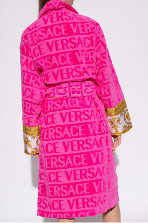Versace Home Wzorzysty szlafrok