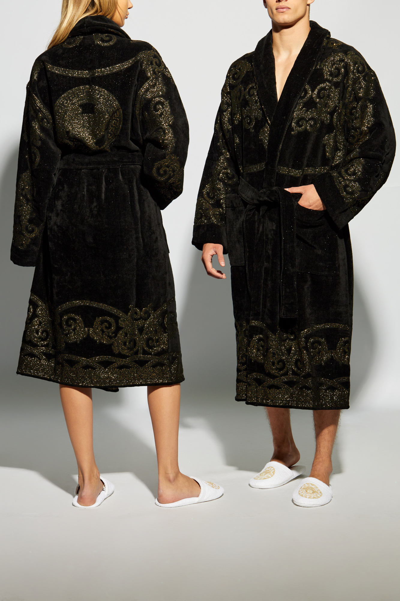 Versace Home Bathrobe with logo