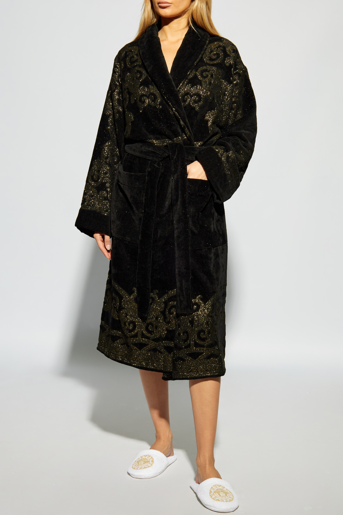 Versace Home Bathrobe with logo