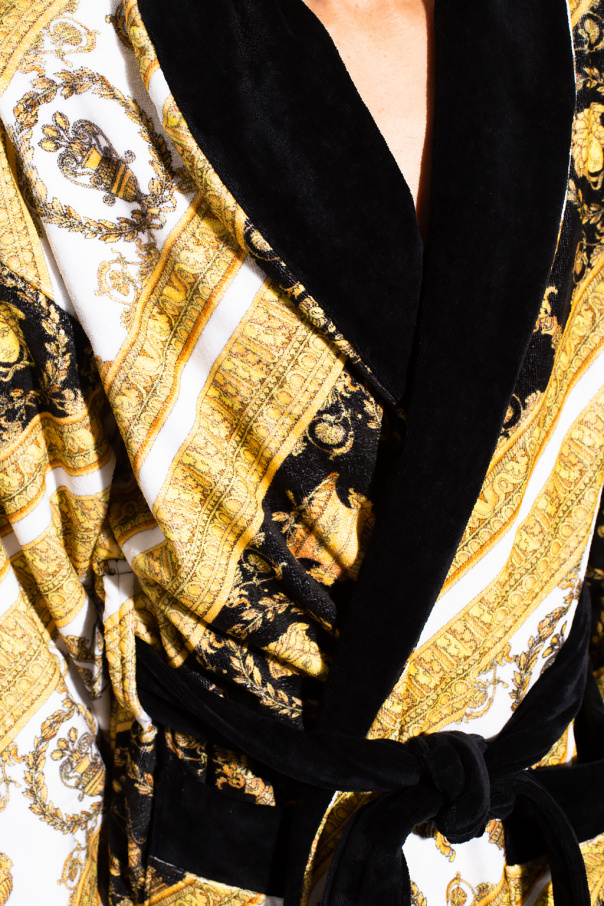 Versace Home Barocco-printed bathrobe
