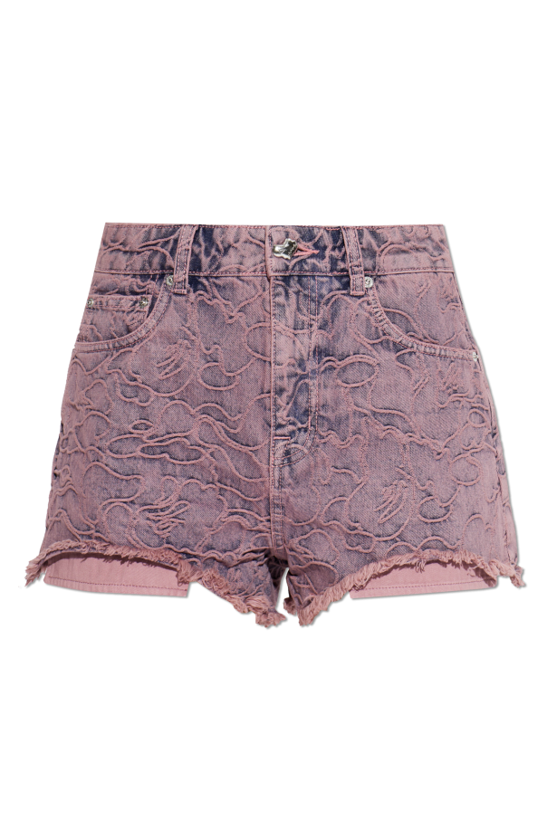 Denim shorts with raw hem od A BATHING APE®