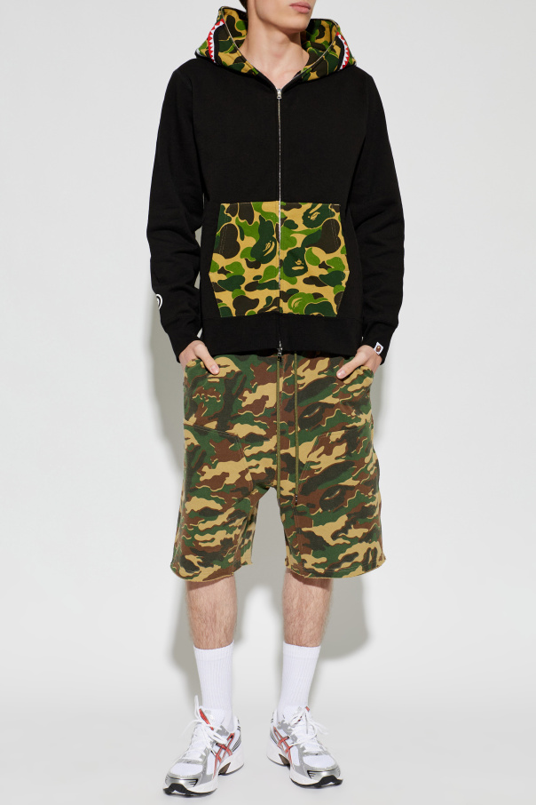 A BATHING APE® Camo print shorts