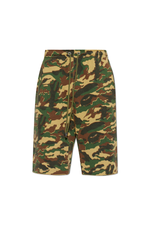 Camo print shorts