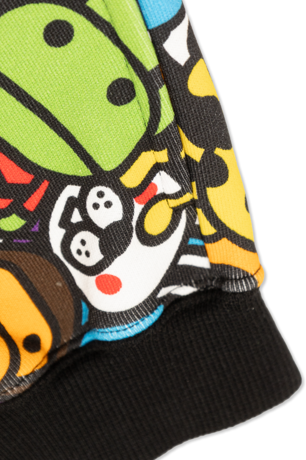 A BATHING APE® Kids Printed shorts