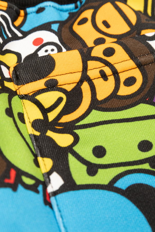 A BATHING APE® Kids Printed shorts