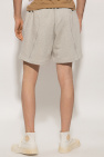 MISBHV ruched shorts with logo