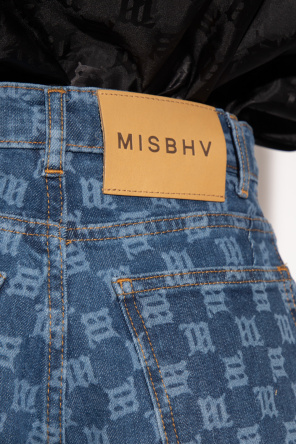 MISBHV Monogrammed denim shorts