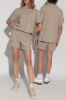 Pangaia beige Logo shorts