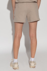 Pangaia beige Logo shorts