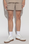 Pangaia beige Logo shorts
