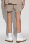 Pangaia beige Logo shorts