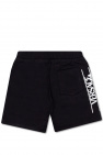 Versace Kid peplum Shorts with ‘Dream via Ges’ logo