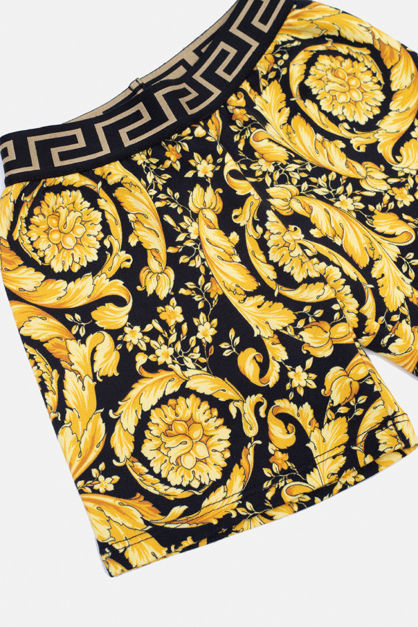Versace Kids Shorts with Barocco motif