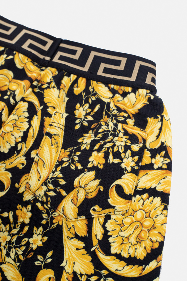 Versace Kids Shorts with Barocco motif