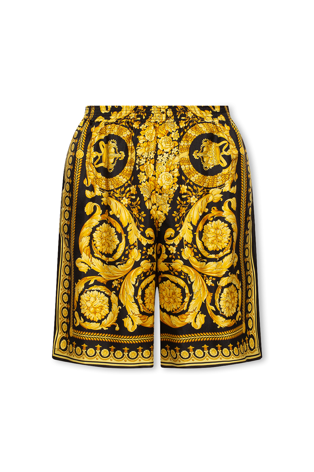 Versace Silk ruffle shorts