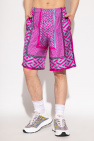 Versace Silk shorts with ‘La Greca’ pattern