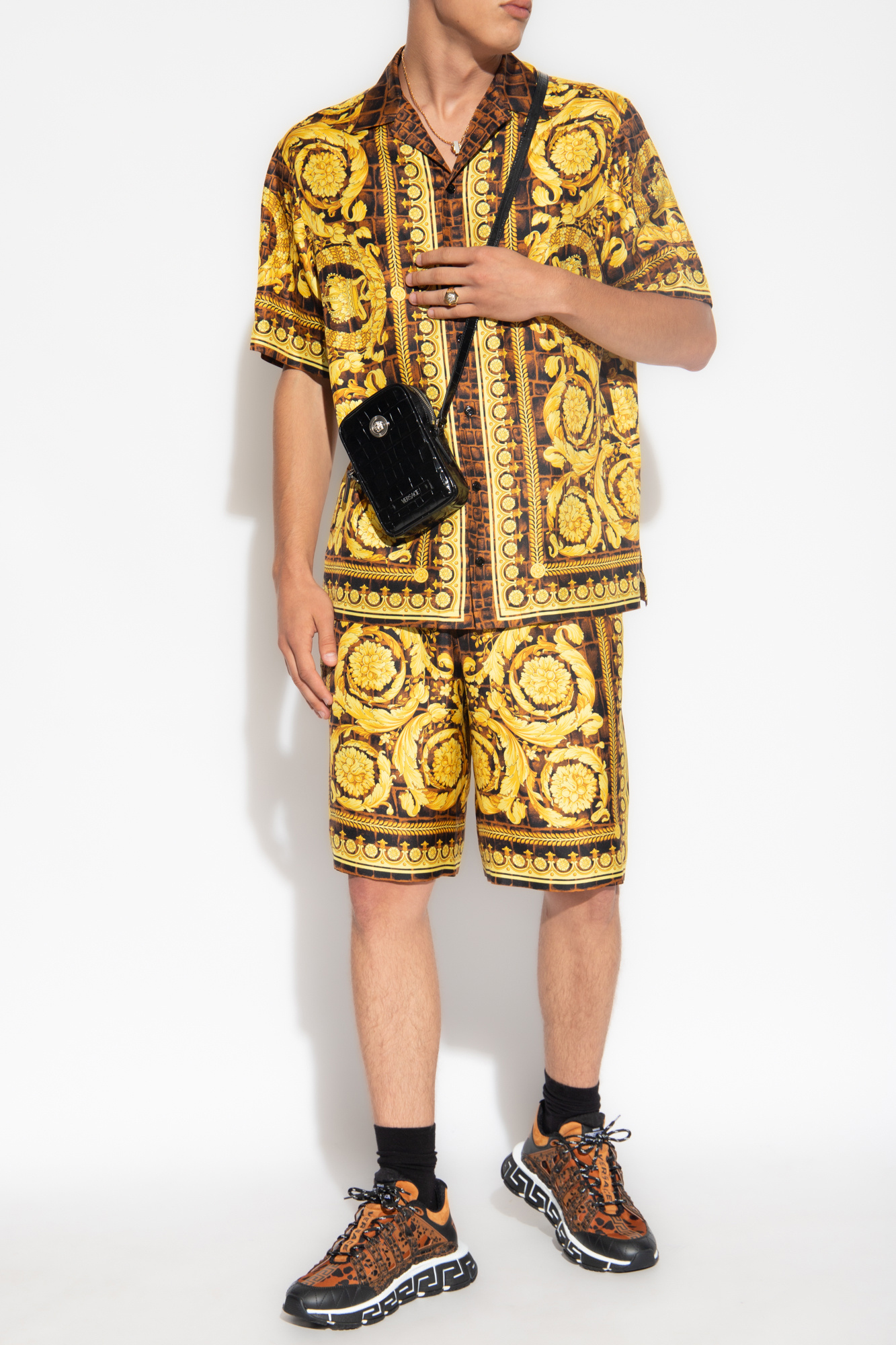 Versace Silk Bermuda shorts