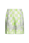 asymmetric bias-cut mini dress Grün