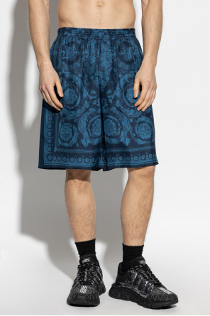 Versace Silk shorts with print