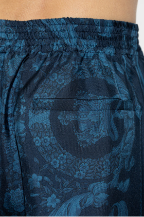 Versace Silk shorts with print