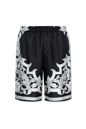 Silk shorts with 