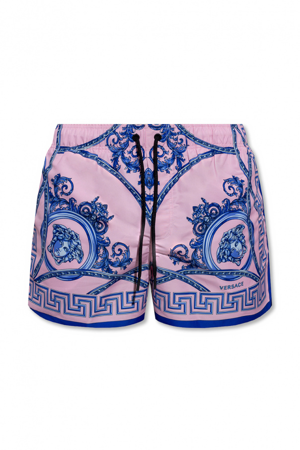 Versace Patterned swim Cargo shorts