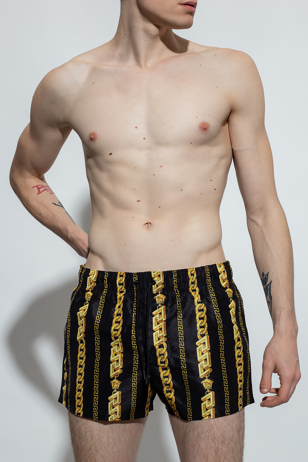 Versace Patterned swim shorts