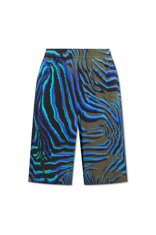 Versace Patterned blu shorts