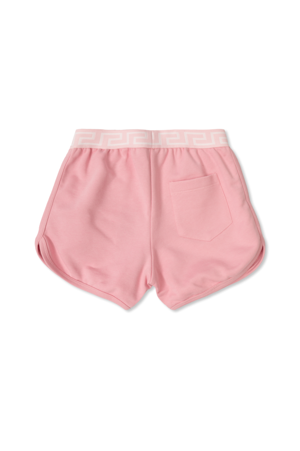 Versace Kids Sweat shorts with logo