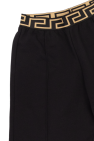 Versace Kids BLACK Shorts with logo
