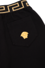 Versace Kids BLACK Shorts with logo