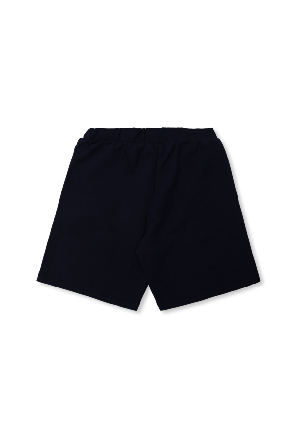 Versace Kids Puma Summer Luxe Satin-Shorts mit durchgehendem Print in Schwarz