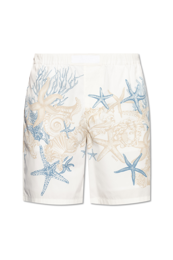 Versace Shorts with the `Barocco Sea` motif