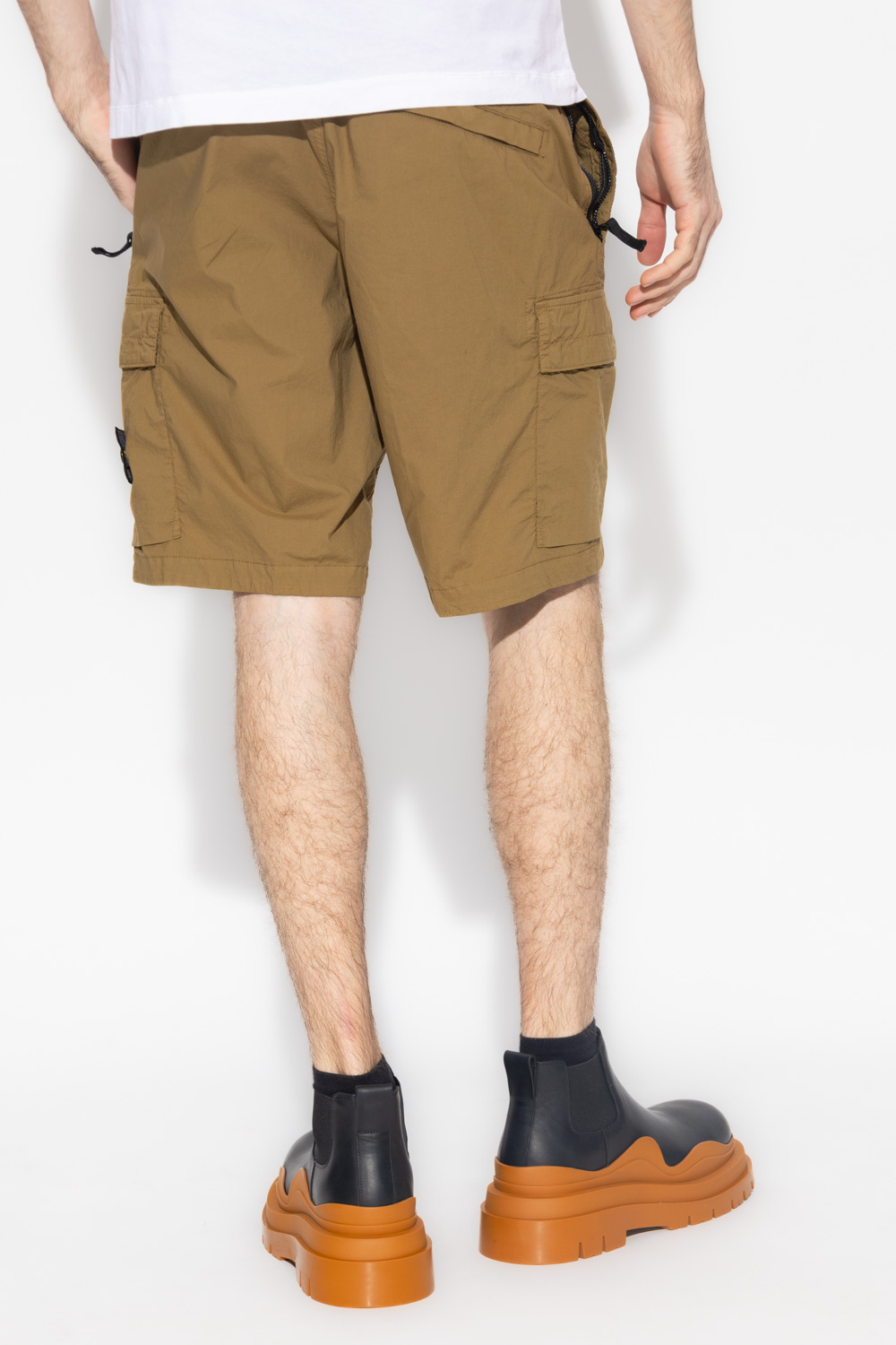 Stone Island shorts Brown with logo