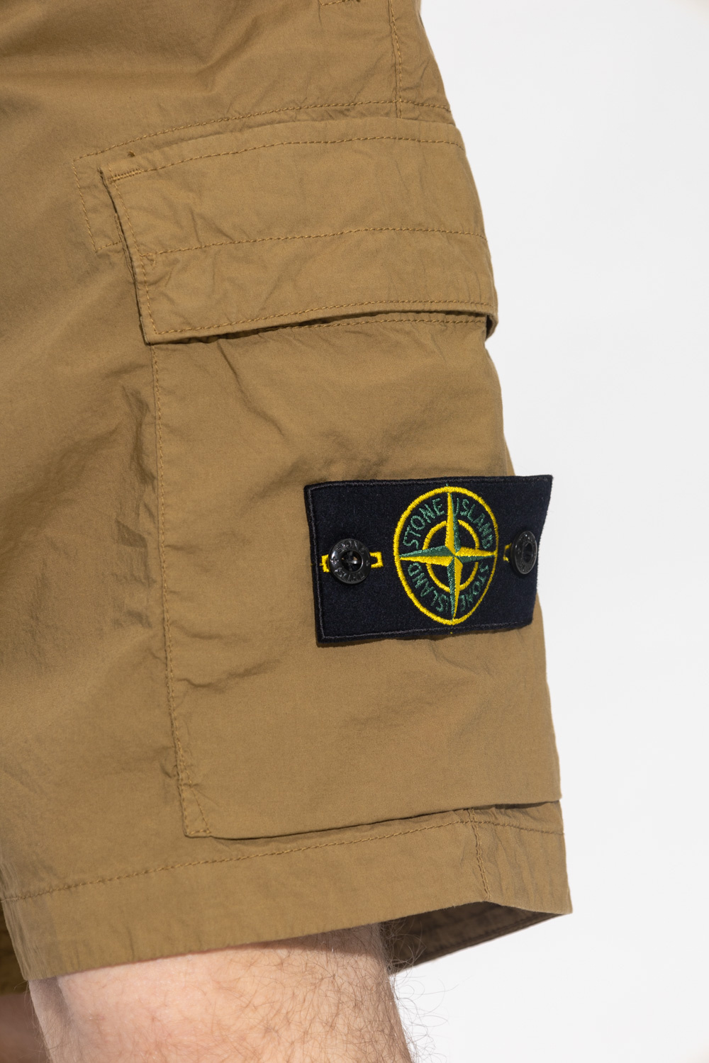 Stone Island shorts Brown with logo